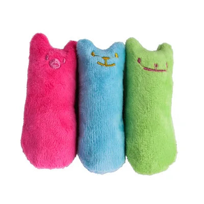 Teeth Grinding Catnip Toys Funny Interactive Plush