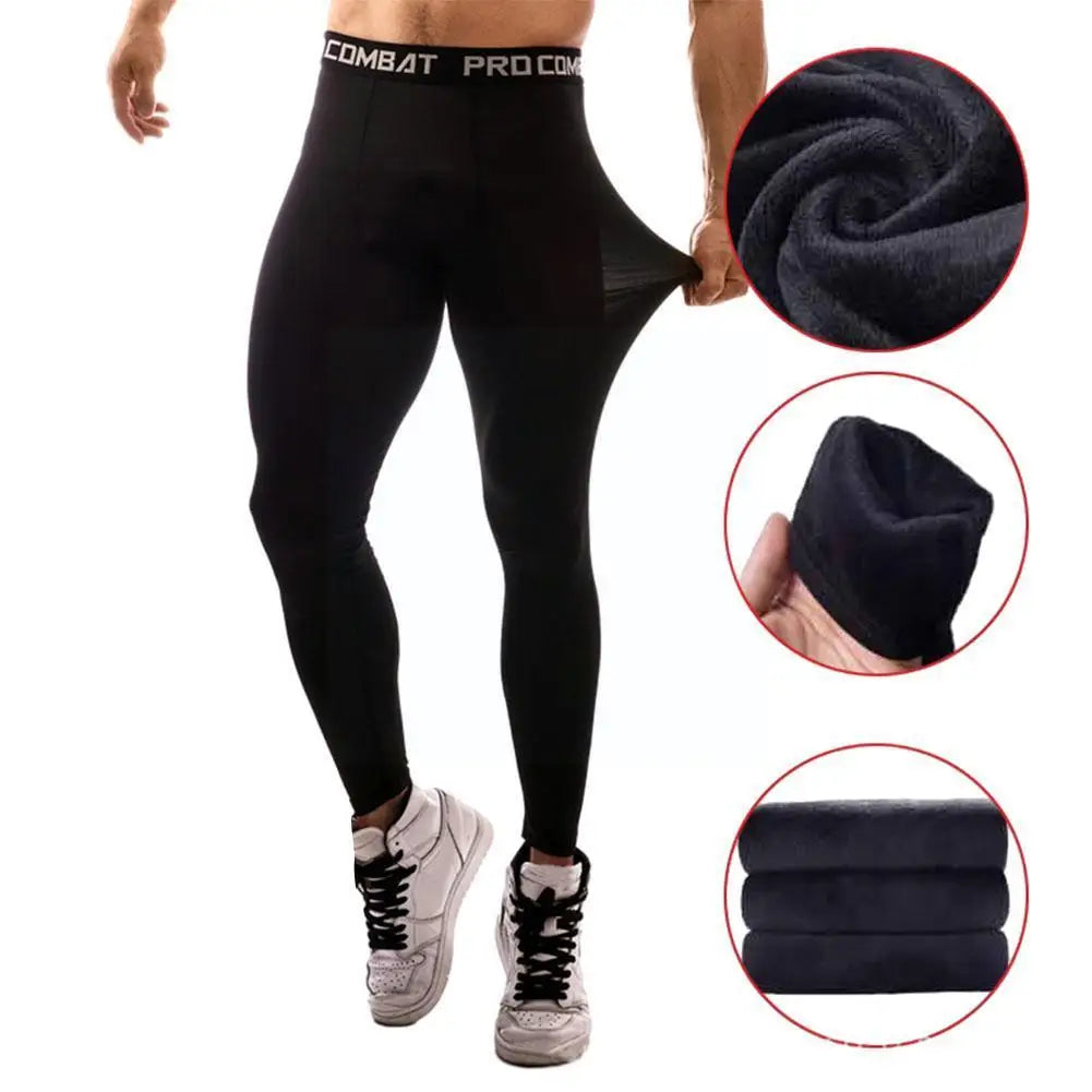 Men Compression Tight Leggings Running Sports Male