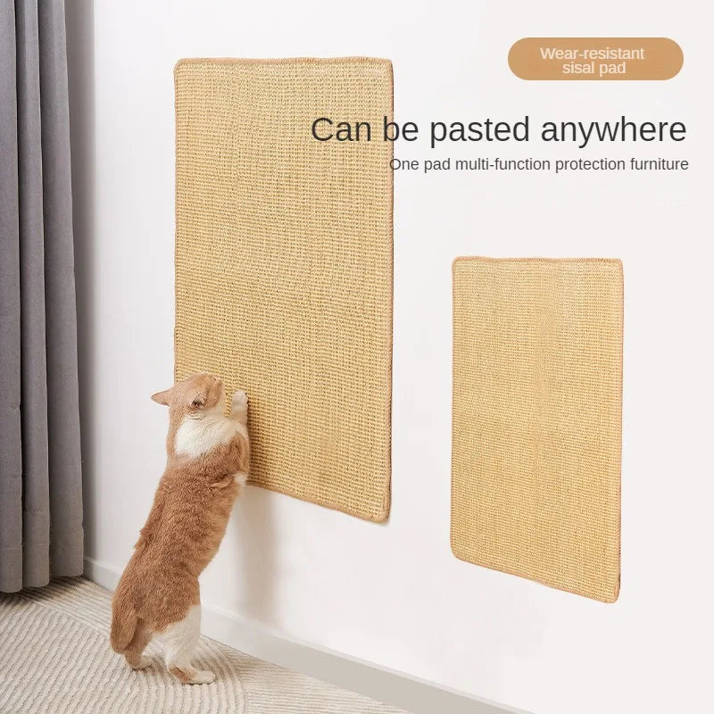 Cat Scratcher Sisal Hemp Scratching Board Wall