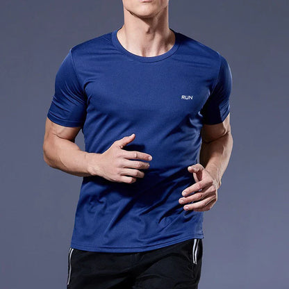 Men Short Sleeve Sport t Shirt Quick Dry