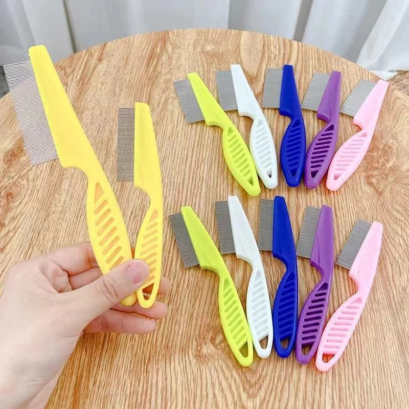 1/2pc Pet Hair Shedding Comb Stainless Steel