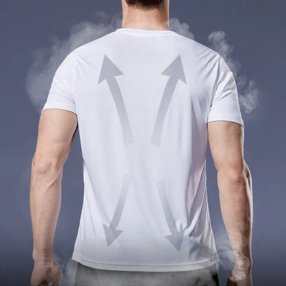 Men Short Sleeve Sport t Shirt Quick Dry