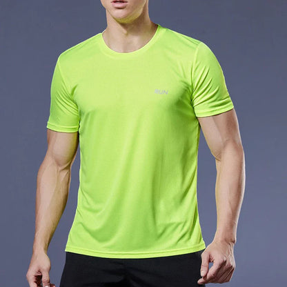 Men Short Sleeve Sport t Shirt Quick Dry