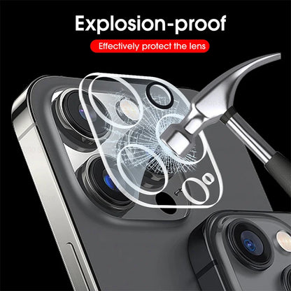 2Pcs Camera Protector Case For I phone 15 Pro Max Tempered Glass