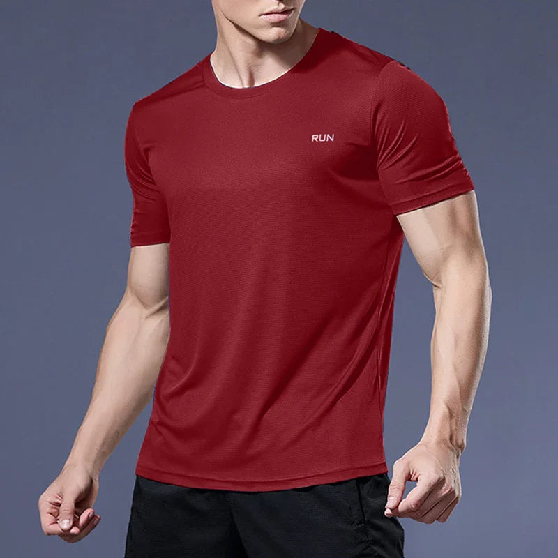 Men Short Sleeve Sport t Shirt Quick Dry