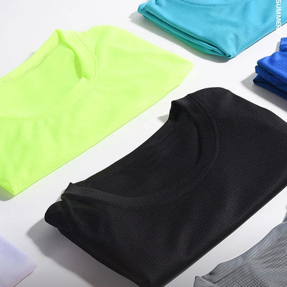 Men Short Sleeve Sport t Shirt Quick Dry