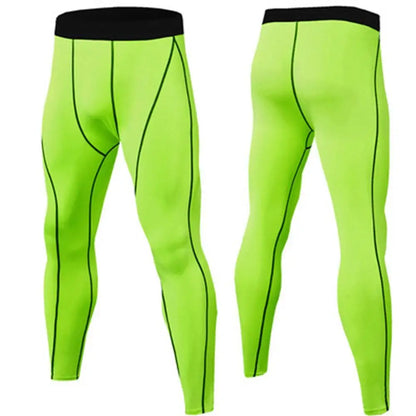 Men Compression Tight Leggings Running Sports Male